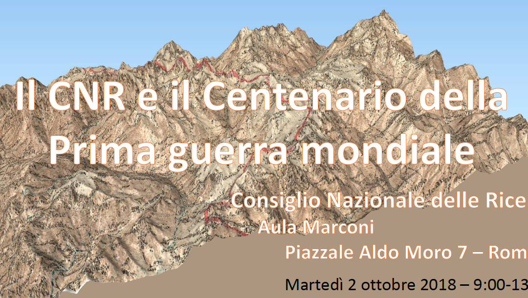 Il CNR e il centenario della Prima guerra mondiale
